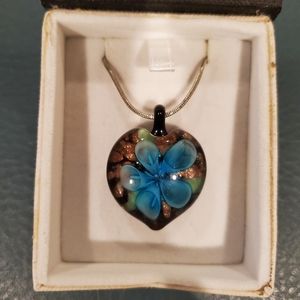Handblown Glass Pendant Necklace